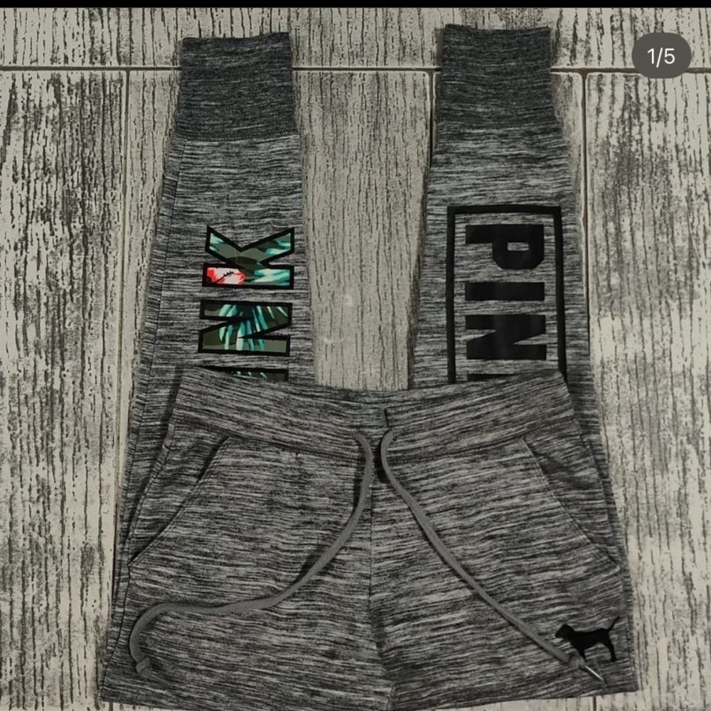 Pink vs tropical joggers flawed S $59